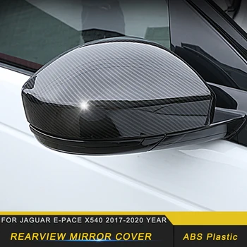 

CarManGo Car Accessories Side Rearview Mirror Cover Visor Chrome Trim Sticker Frame Decoration for Jaguar E-Pace X540 2017-2020