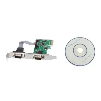 

PCI-E PCI to Dual Serial DB9 RS232 Serial Controller Adapter Card Express 2-Port