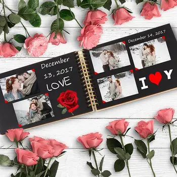 

Thin Ribbon Circlip A4 Page Album Scrapbook Paper DIY Album Album Anniversary Craft Scrapbooking Gifts Picture For Wedding B3C3