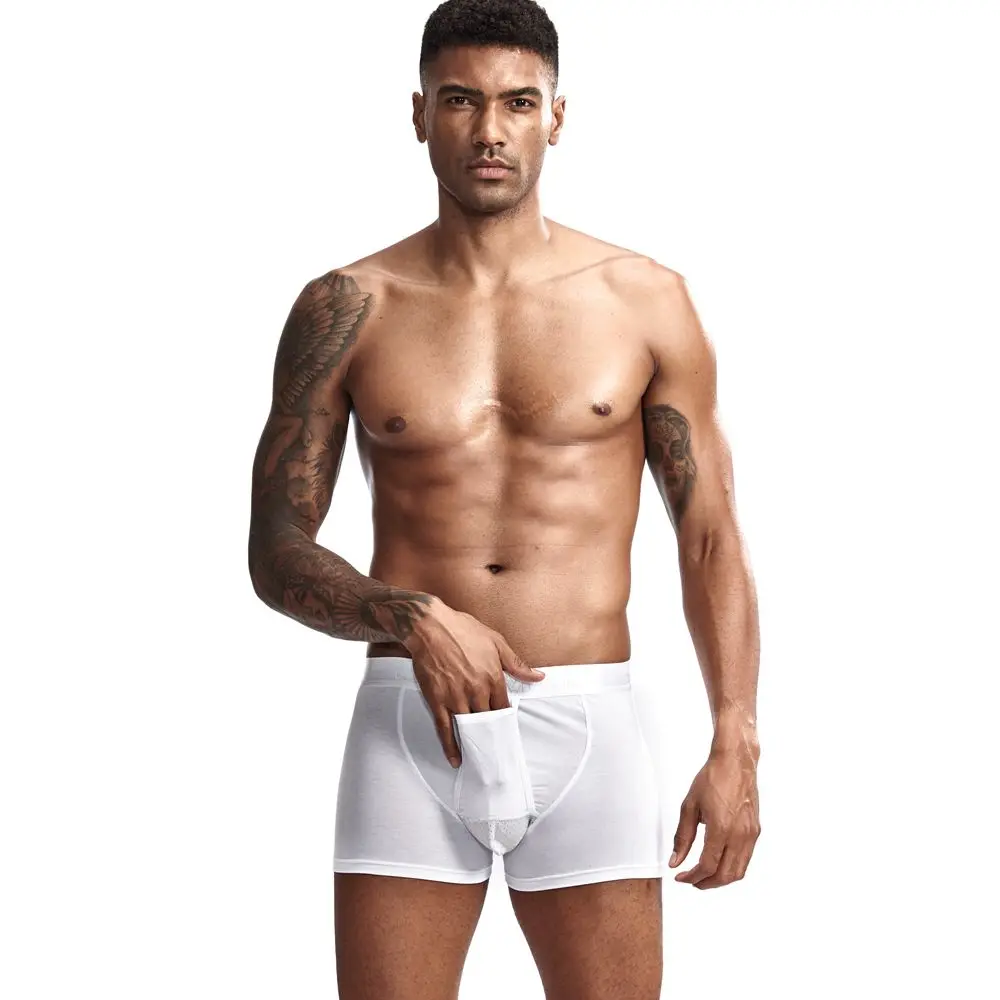 JOCKMAIL, сексуальное мужское нижнее белье, боксершорный уход за мошонкой, Капсульная функция, молодежное здоровье, Сеульский U выпуклая сумка, разделяющие пестрые трусы