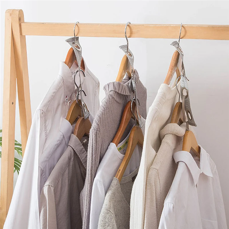 Closet Hanger Wonder Space Save Magic Extension Connection Clothing Rack Band Durable practical  Portable Simple  Portable 
