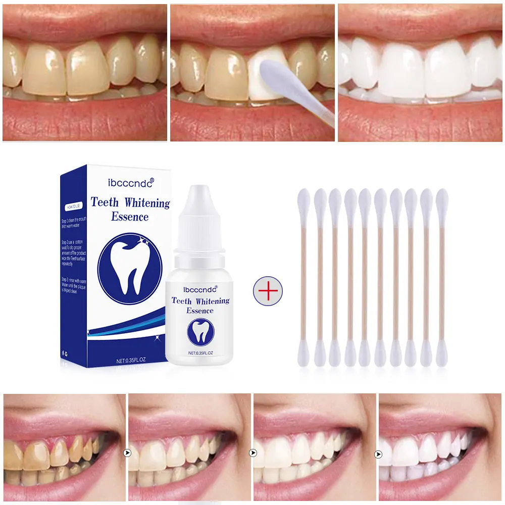 

Ibcccndc Teeth Whitening Serum Gel Essence Powder Oral Hygiene Cleaning Serum Removes Plaque Stains Tooth Bleaching Dental TSLM1