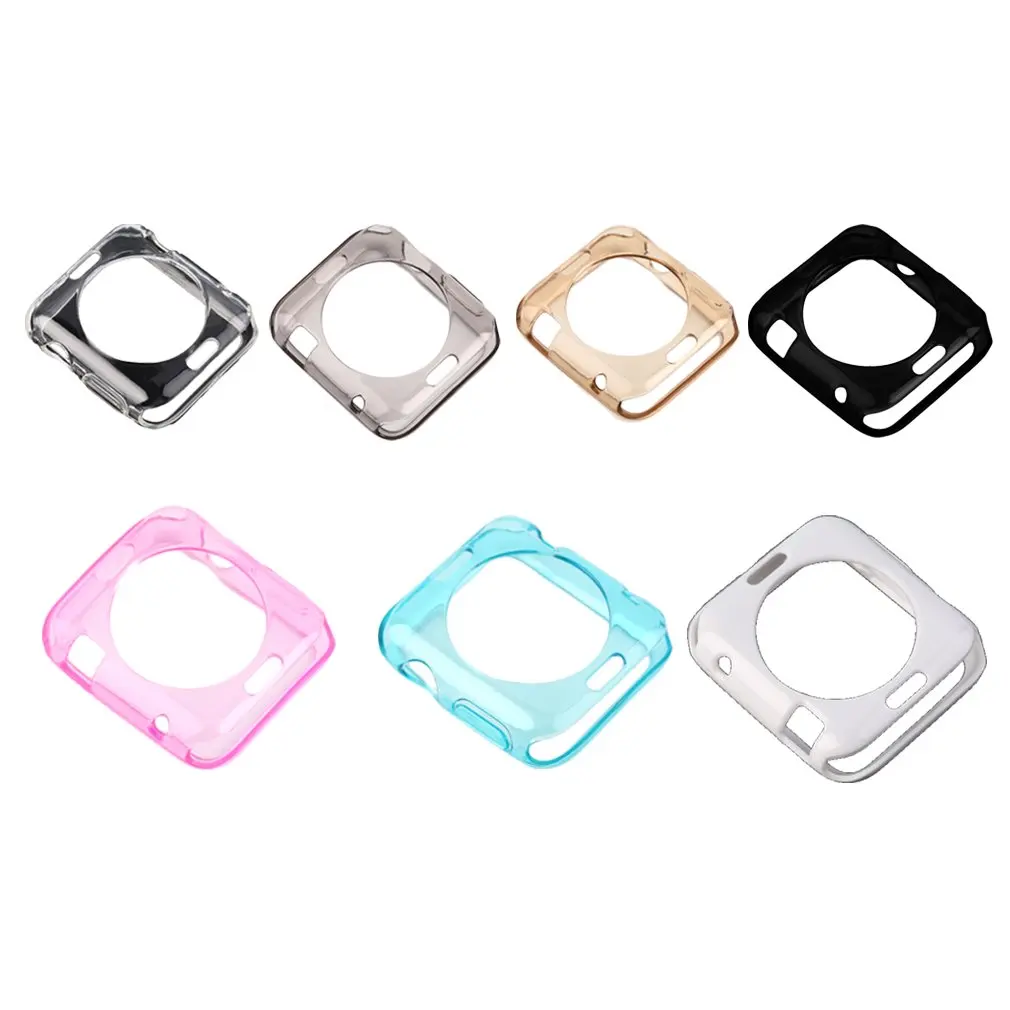 Slim TPU Protective Bumper Case Cover Skin For Apple Watch for iWatch 38mm Wholesale