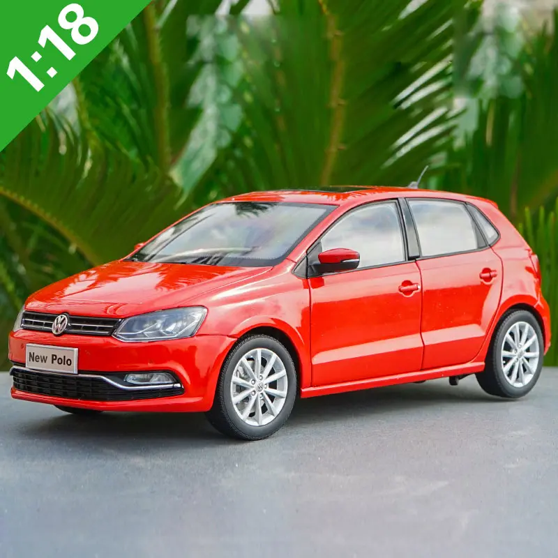 POLO 2016 Red Оригинальная коробка 1:18 Высокая тщательно VW 2012 2013 POLOGTI сплавочная модель автомобиля статические металлические модели автомобилей для Коллекционные вещи подарок - Цвет: POLO 2016 Red