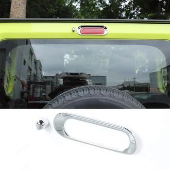 

ABS Car Rear Window High Position Brake Light Frame Decorative Cover for SUZUKI Jimny 2019-2020,Silver