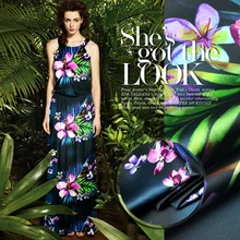 118 см печатная китайская шелковая ткань МЕТР 19 мм шелк стрейч атласная ткань цифровой струйный спандекс ткань оптом шелковая ткань