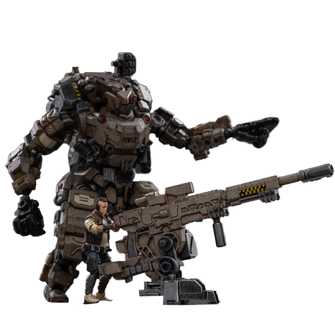 

Medium Removable Tactical Mecha Model Soldier Model (Mecha Height: 22cm, Soldier Height: 7.5cm)