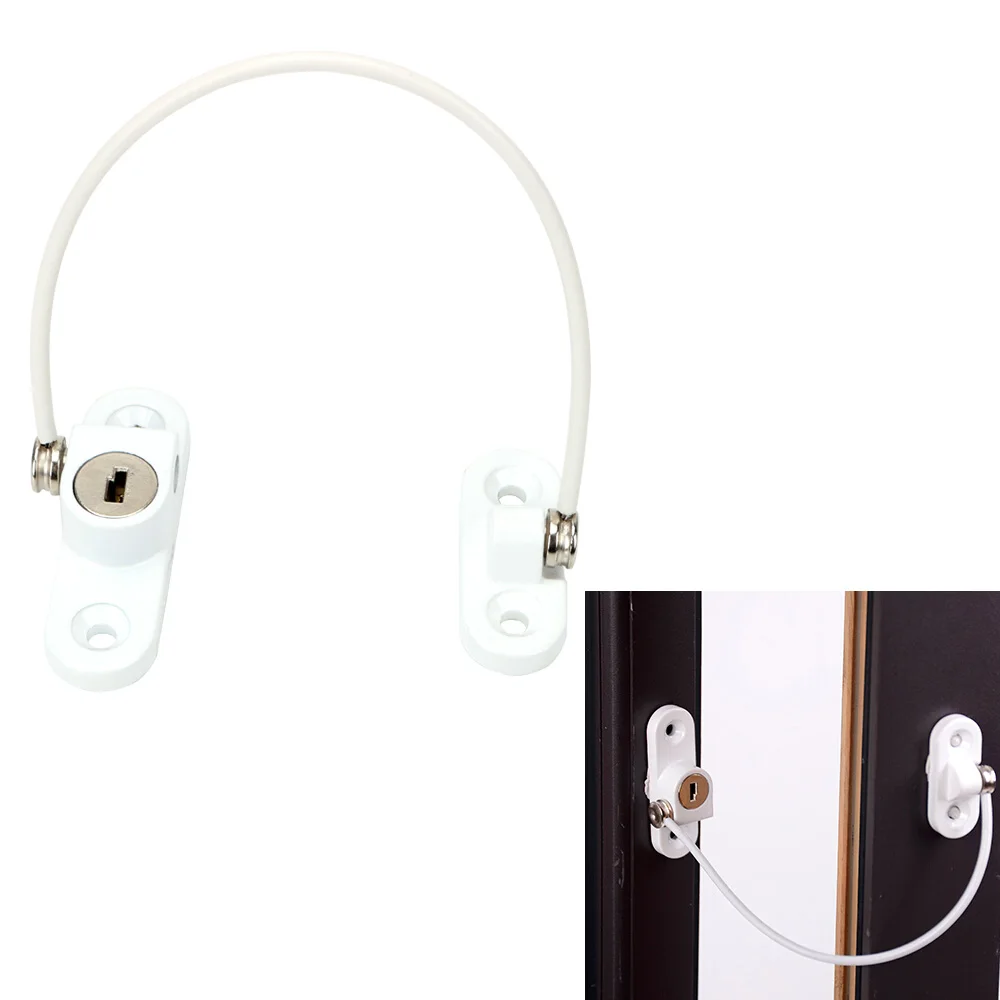 Home Improvement Door Window Security Lock Window Restrictor Child Safety Doors Lock Anti-theft Safety Device 180mm Limit