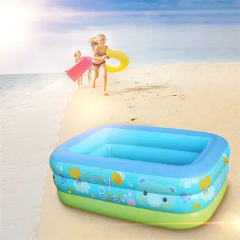 

Cartoon children's swimming pool Multifunctional inflatable pool 120x90x36cm Summer home outdoor inflatable swimming pool Y518