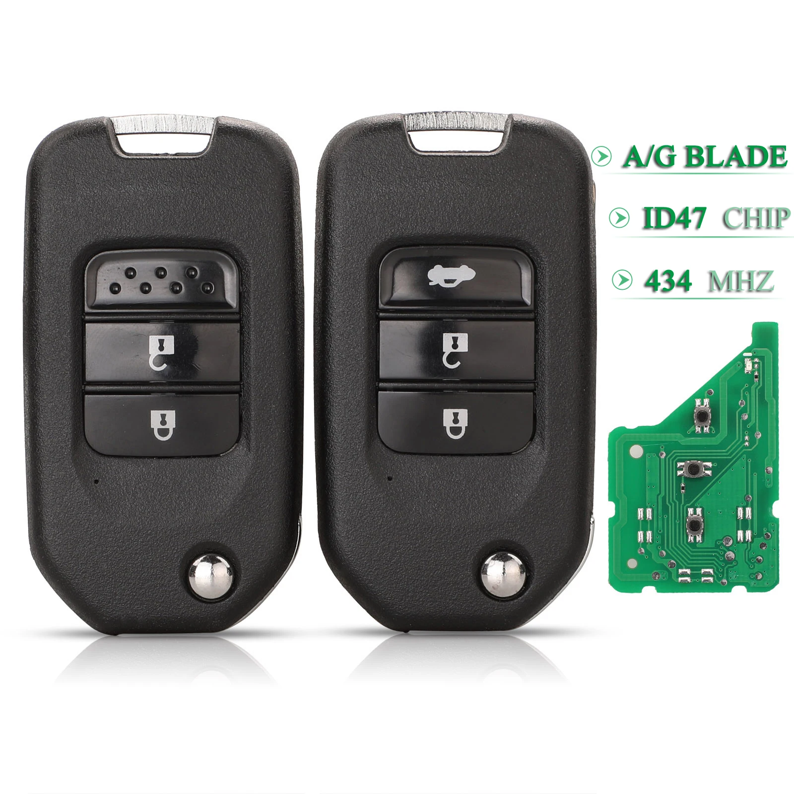 Пульт дистанционного управления для Honda Civic Accord City CR-V Jazz XR-V Vezel HR-V FRV TWB1G721 2/3 кнопок