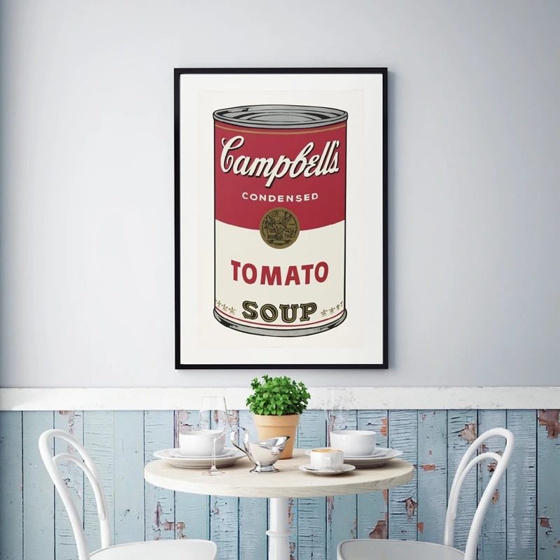 Andy Warhol Tomato Soup Abstract Art Print
