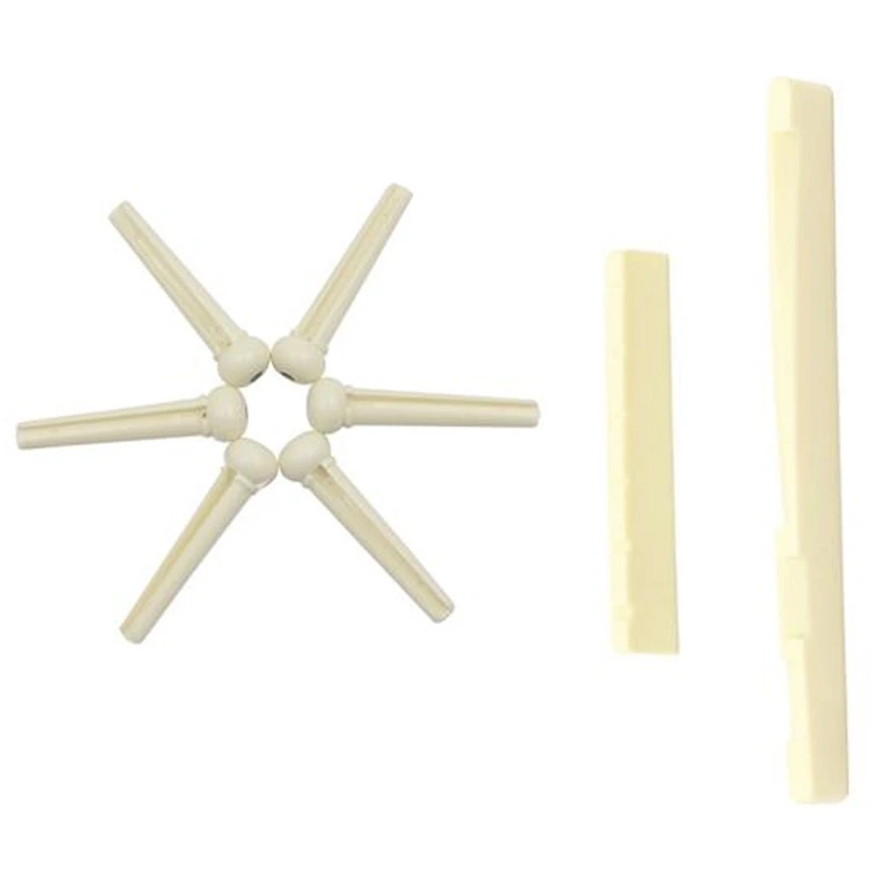 

6PCS Acoustic Guitar ABS Plastic Bridge Pins, with Guitar Pillow