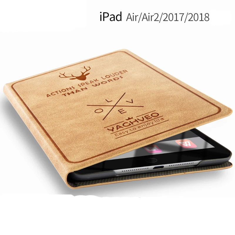 Модный Ретро чехол с изображением оленя для iPad Air 2 новый 9 7 2017 & 2018 магнитный