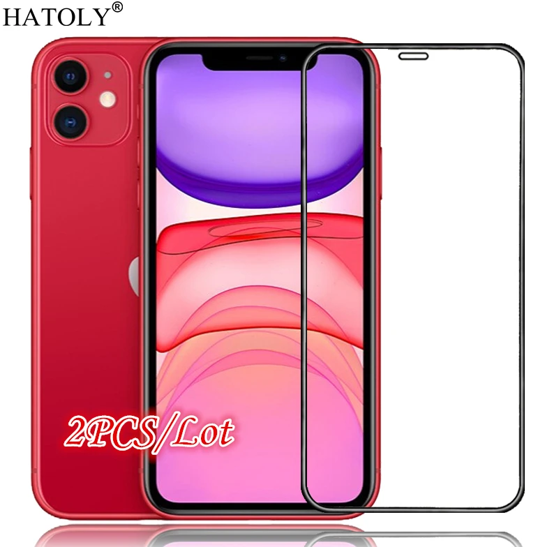 2pcs For Glass Iphone 11 Tempered Glass Screen Protector For Iphone 11