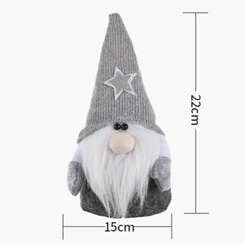 

Cartoon Doll Santa Claus Plush Gnome Christmas Ornament Party Decor Kids