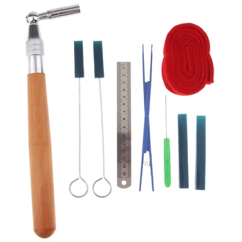 

10pcs Musical Piano Tuning Rubber Mute Temperament Strip Fixing Tools Kit Maintenance Set