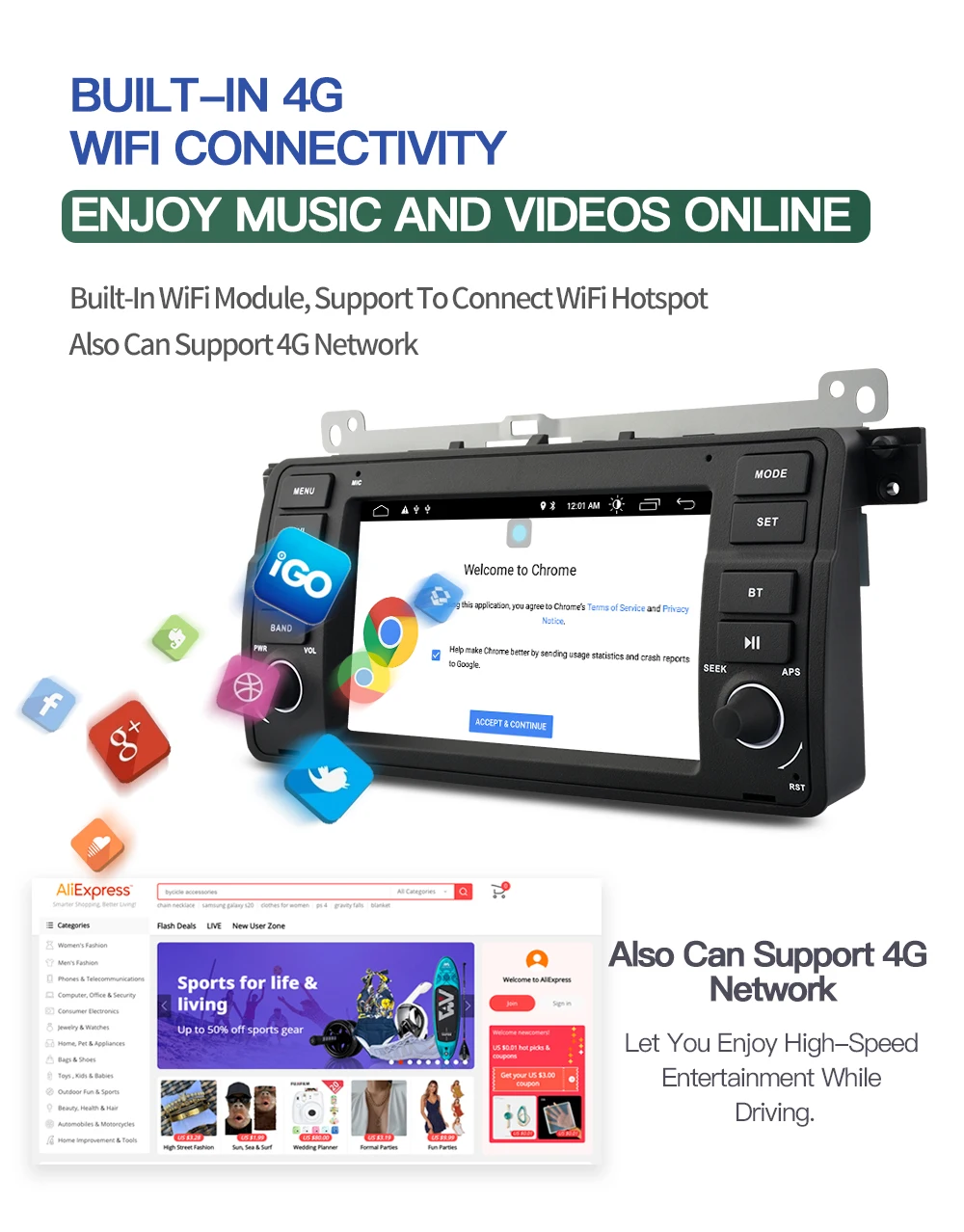 kapud android 10.0 AutoRadio Car Player Stereo For BMW 3