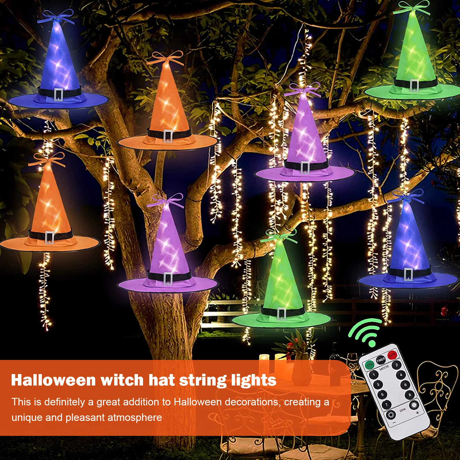 Halloween Witch Hat String Light 