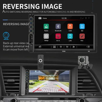 

Touch Screen Mirrorlink 7" autoradio 2 din car radio Stereo audio bluetooth usb rear view camera mp5 player 2din amultidedia