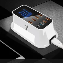 40 Вт USB зарядное устройство Быстрая зарядка 3,0 быстрое зарядное устройство для iPhone samsung Xiaomi huawei type C мобильный телефон светодиодный мульти зарядное устройство адаптер