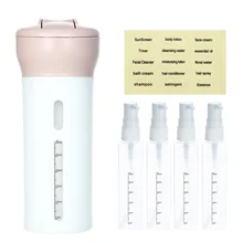 Бутылки для путешествий Набор 4-в-1 организованная Герметичность Путешествия Размеры туалетные принадлежности многоразового Путешествия Диспенсер Лосьон шампунь гель для путешествий