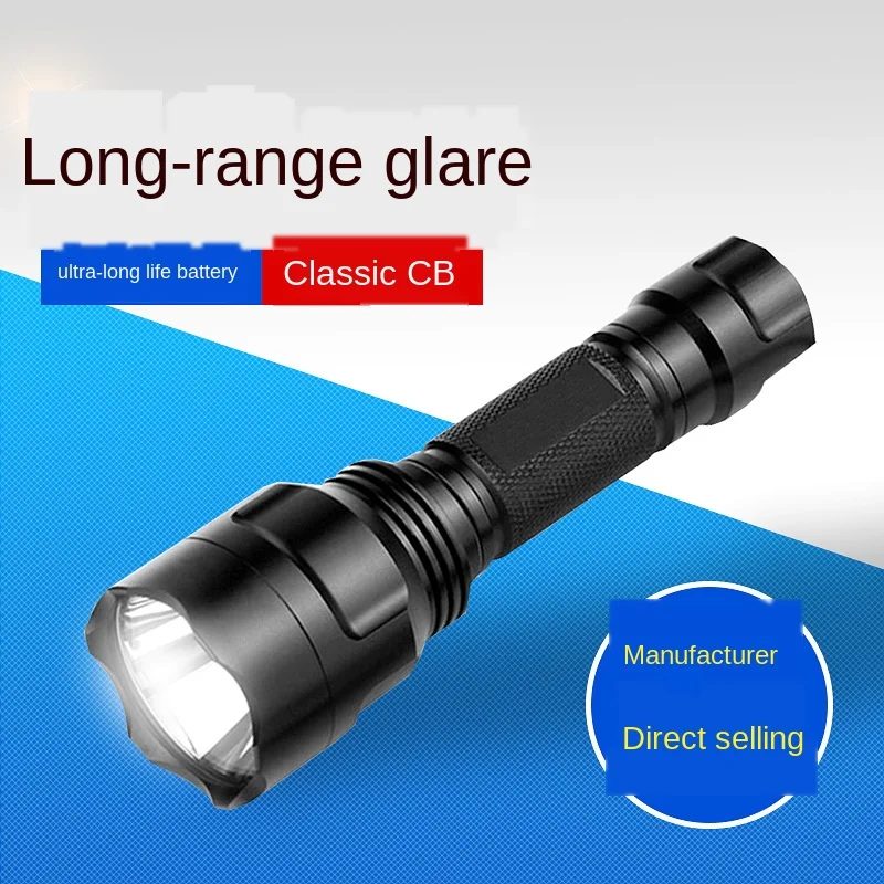 

Strong Light Lotus Head Flashlight Outdoor Riding Led Charging Q5 Lamp Beads Five-Gear Focusing Flashlight Wholesale