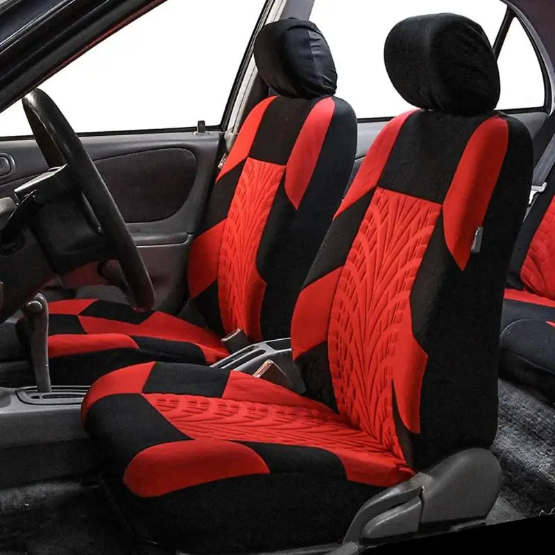 

2/4/9pcs Car Seat Cover Set Universal High-quality Personality Tire Track Splicing Auto Styling Accessories Interior Accessories