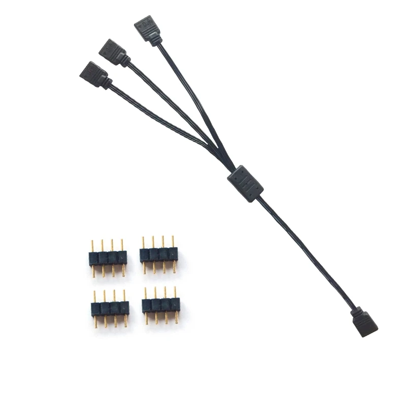 Pccooler RGB вентилятор/светильник контроллер RGB DIY оборудование 12V 4PIN/5V 3PIN Простая установка чехол для компьютера RGB адаптер вентилятора