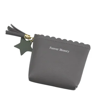 

Women Coin Purses Holder Women Mini Ruffle Wallets Girl Money Bag Coin Bag Zipper Small Pouch