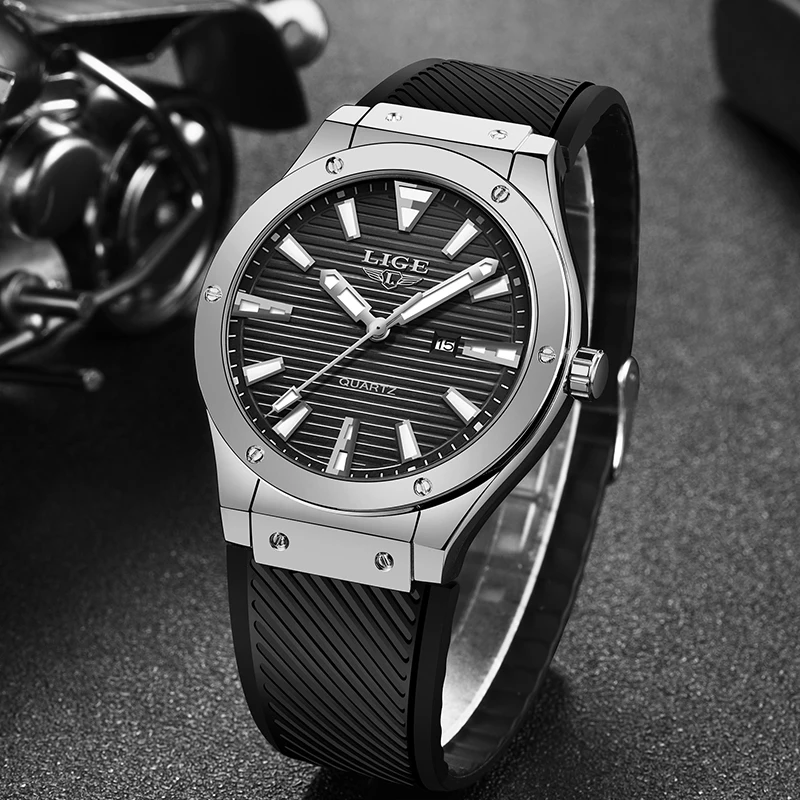 Montre Homme LIGE спортивные мужские s часы Лидирующий бренд Роскошные Кварцевые с датой