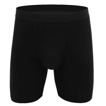 

Men's Modal Solid Long Leg Breathable Sports Boxer Briefs Knickers Underpants Men's Modal Briefs And Long Boxer Briefs