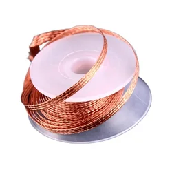 Tresse à dessouder, 1.5mm 2mm 2.5mm 3mm de largeur 1.5M de longueur, tresse à dessouder, dissolvant de soudure, fil de mèche, cordon de plomb, Flux BGA, outil de réparation 