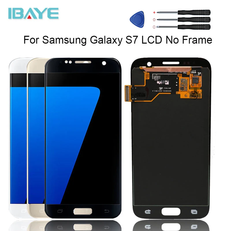 

5.1 '' LCD for SAMSUNG Galaxy S7 Flat Display G930 G930F Touch Screen digitizer WHTHOUT Frame