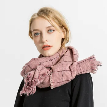 

190*70cm Cashmere imitation Shawl Scarf Autumn Winter Scarves Men Foulard Square Hijab Ladies wrap muffler pareo female hijab