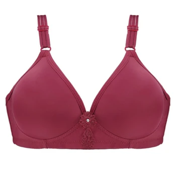 

Women Sexy Underwear Solid Color Seamless Adjustable Without Steel Ring Bra Nursing Bottoming Comfort Underwear 2020 New Style
