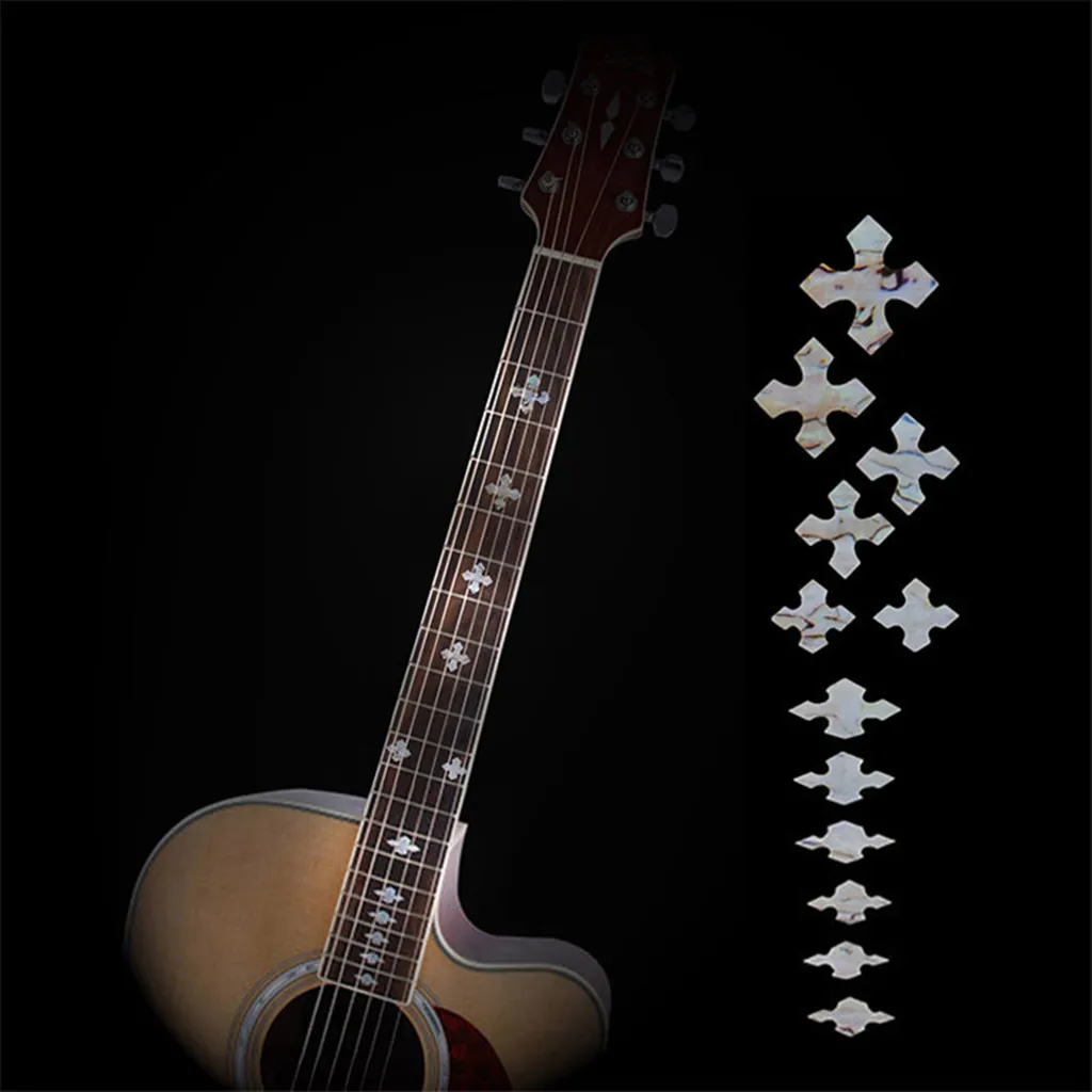 Guitar Fretboard Stickers Markers Inlay Sticker Decals for Bass Dermaid Electric & Acoustic Guitars 