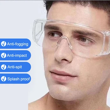 

Protection Goggle Transparent Protective Eye Mask Mask Anti-splash Anti-fog Anti-saliva Cover Face Wind Fast Delivery
