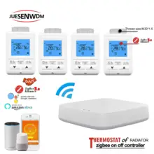 Smart Linkage thermostatic radiator valve heating Thermostat wifi ZigBee for TUYA Gateway hub