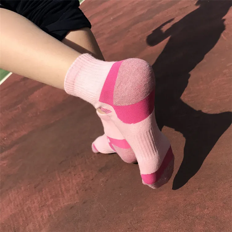 Morematch, женские спортивные носки, дышащие, для бега, фитнеса, баскетбола, велоспорта, компрессионные, эластичные, спортивные носки для взрослых, Размеры 35-40