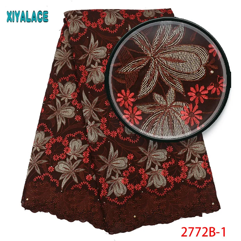 Swiss Voile Lace In Switzerland Cotton Lace High Quality Embroidery African Dry Lace Fabric For Nigeria Man Lace Fabric QF2772B