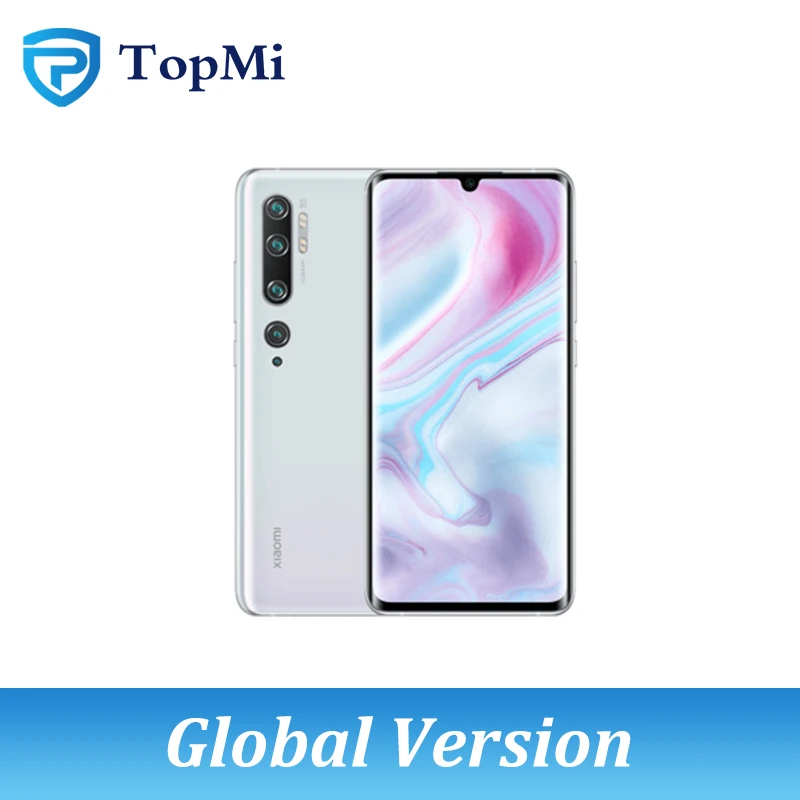 Glacier White Глобальная версия Xiaomi Mi Note 10 Pro 8 ГБ ОЗУ 256 ГБ 5260 МП пента камера смартфон 730 мАч Snapdragon 6,47G "10x Hybird Zoom - Цвет: Glacier White