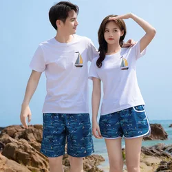 Lovers Beach Shorts Quick Dry Loose Beach Swimming Trunks Swimwear Men Five-point Pants Lovers Sports Surfing Shorts Holiday