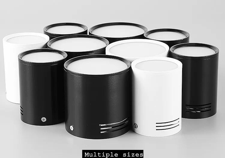 Dimmable LED COB Spotlights Ceiling lamp AC85-265V 5W 7W 9W 12W 15W Round Downlights Warm Cold White LED Lamp Indoor Lighting