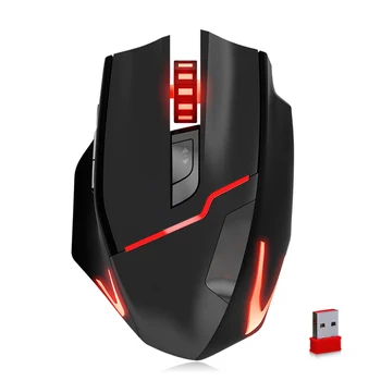 

F-18 Wired + 2.4G Wireless Dual-Mode Optical Backlit Game Mouse USB 3.0 Receiver 28GE