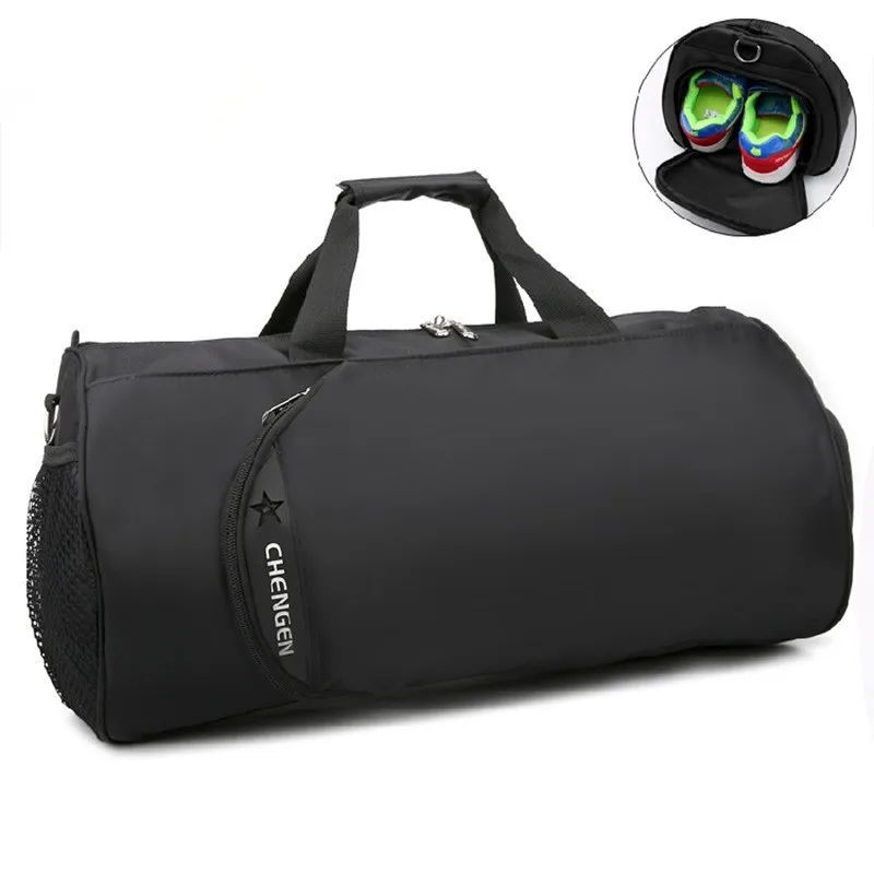 

2020 New Waterproof Gym Bag Fitness Training Sports Bag Portable Shoulder Travel Bag Independent Shoes Storage sac de sport