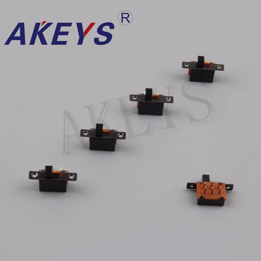10 шт. SK-22F24 2P2T двухполюсная двойная ручка высоты 5 мм скользящий переключатель боковой вставки 6 pin SK-22F39