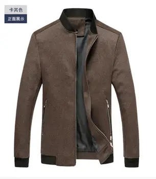 

2019 New Autumn Cotton Jacket Men Slim Casual Jackets For Men Stand Collar With Zipper Coat Homme Fashion Men Clothing