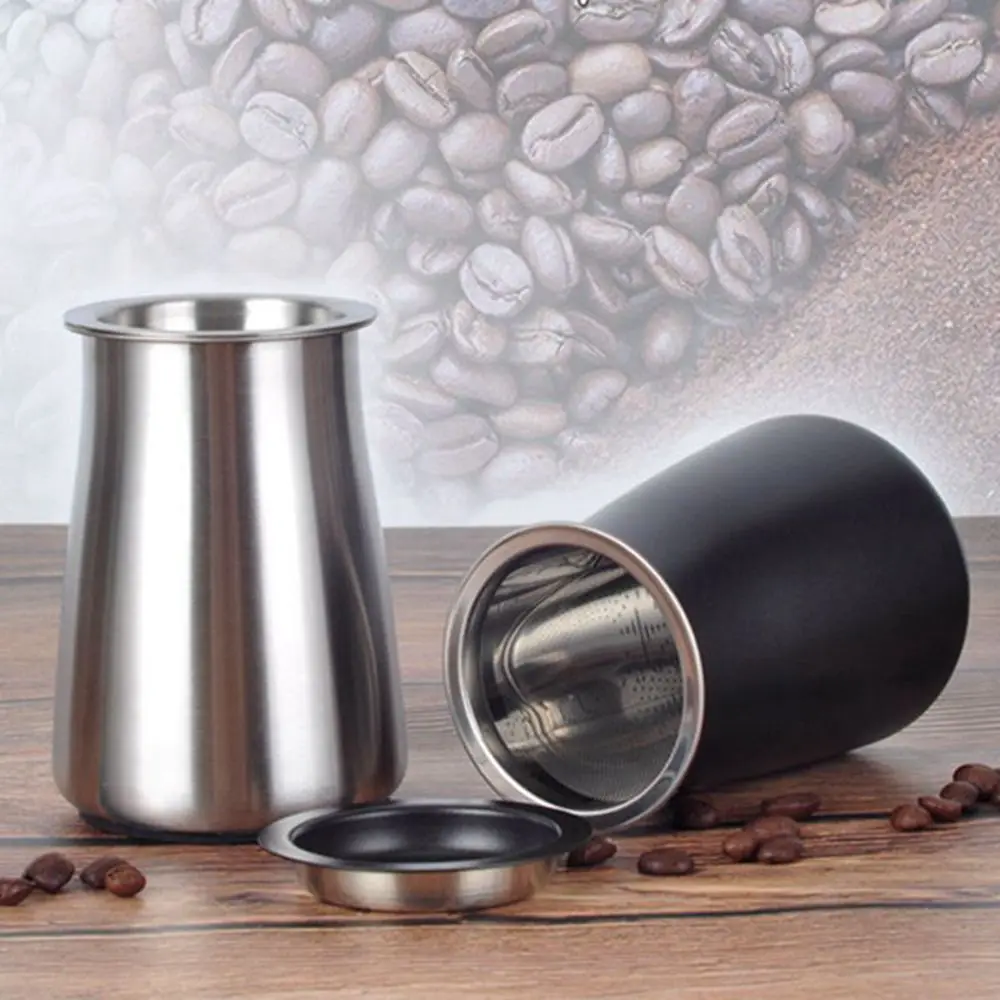 Stainless Steel Grinding Coffee Powder Sieve Filter Cup Dustproof Cocoa Accessory Kitchen Sifter Container Home Flour YYY8144 | Дом и сад