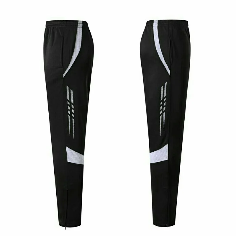 New Men Running Pants Soccer Training Pants With Pockets Active Jogging