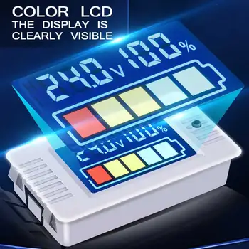 

0-100V Battery Power Tester Voltmeter Tester Battery Detector Digital Voltmeter Measurer Display for Universal Battery Detection